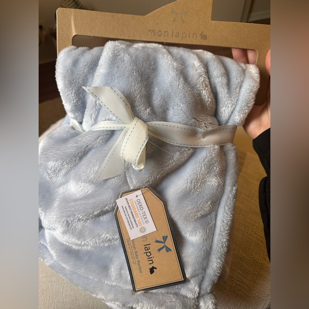 Mon Lapin Luxury Velvet Baby Blanket